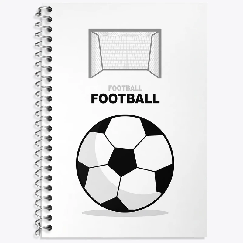 دفتر زبان 50 برگ خندالو مدل سه خط طرح فوتبال کد N1292