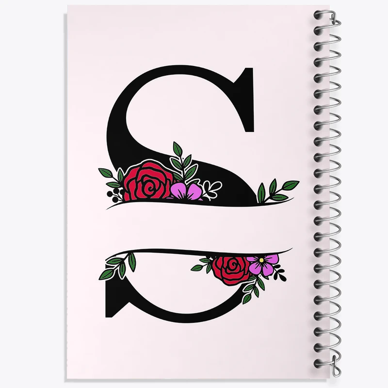 دفتر شطرنجی 50 برگ خندالو طرح حرف S کد N3340