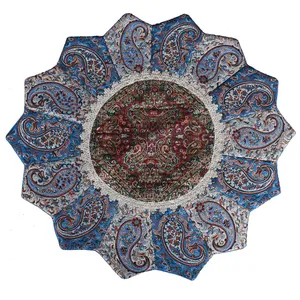 رومیزی ترمه حسینی یزد طرح خورشید مدل 17-33
