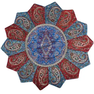 رومیزی ترمه حسینی یزد طرح خورشید مدل 19-33
