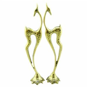 مجسمه برنجی طرح غزال مدل Sg25 بسته 2 عددی