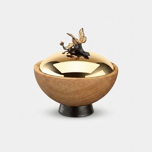 شکلات خوری گلدکیش مدل درب دار باترفلای سایز کوچک کد GK829811