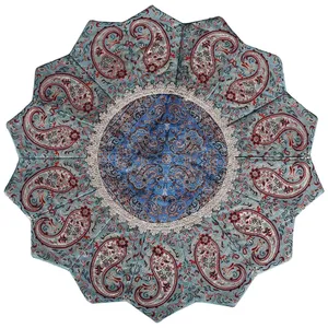رومیزی ترمه حسینی یزد طرح خورشید مدل 20-33