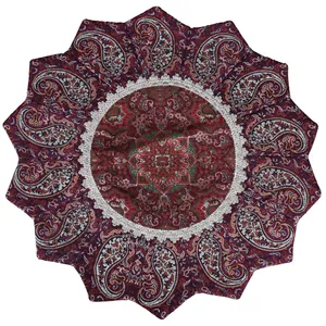 رومیزی ترمه حسینی یزد طرح خورشید مدل 21-33