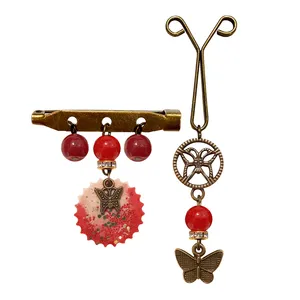 ست سنجاق سینه و گیره روسری کد PM476