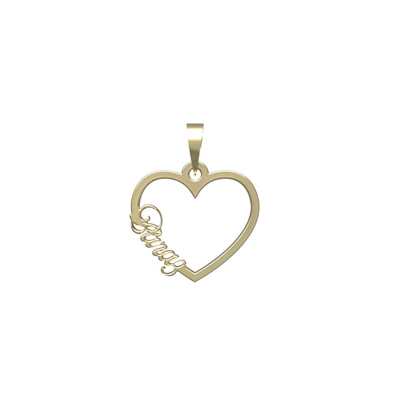 آویز گردنبند طلا 18 عیار زنانه مدوپد مدل اسم براز baraz کد PB1-10653