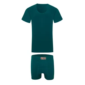 ست شورت و زیرپوش مردانه تن تاب مدل 16 رنگ یشمی