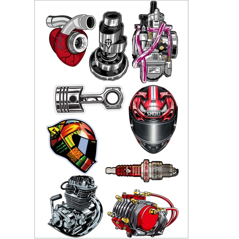 برچسب مدل اسپرت ماشین و موتور کد 998