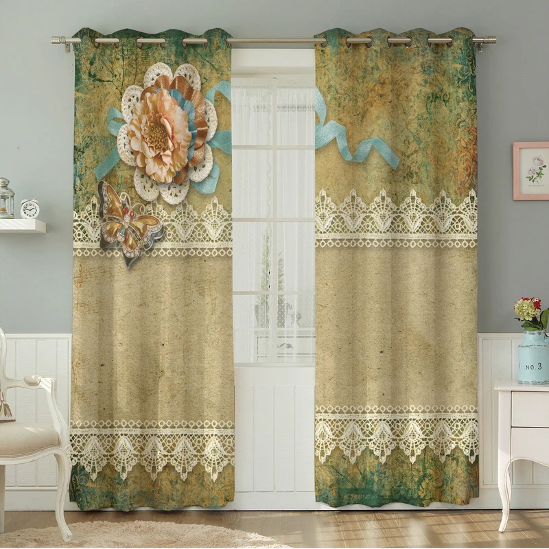 پرده نیروانا طرح سنتی  مدل هازان کد 4713 سایز 140×280 سانتی متر