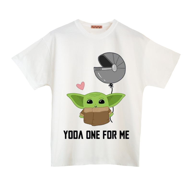 تی شرت آستین کوتاه زنانه مدل بیبی یودا