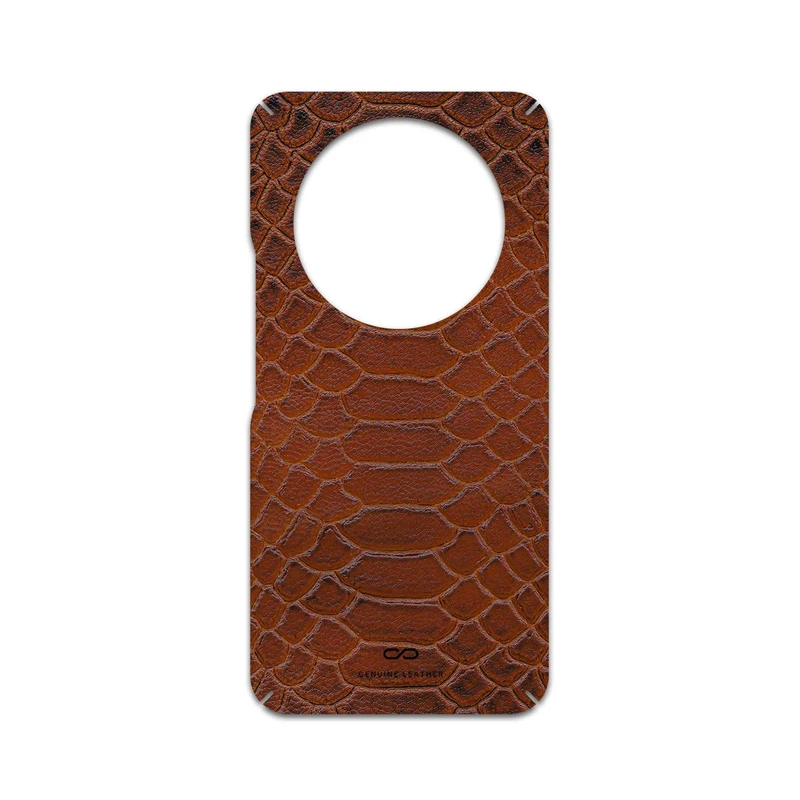 برچسب پوششی ماهوت مدل Brown-Snake-Leather مناسب برای گوشی موبایل آنر X9c