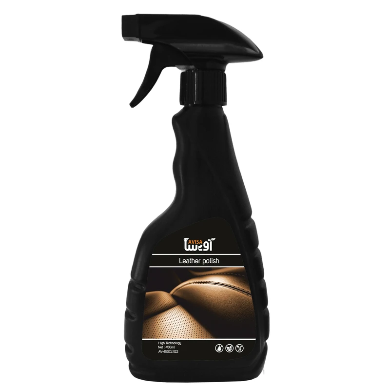 اسپری تمیزکننده و محافظ چرم خودرو آویسا مدل AV-450CL1122 حجم 450 میلی لیتر