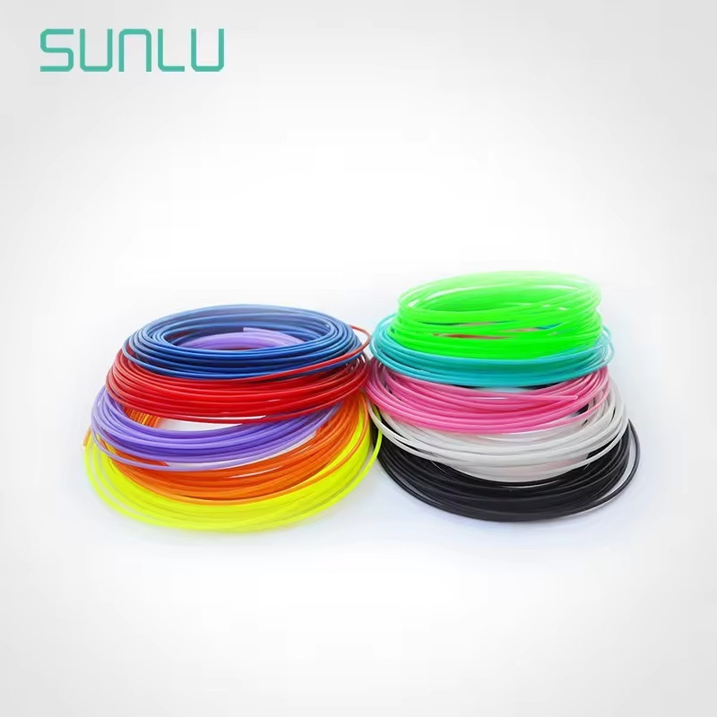 فیلامنت PLA SUNLU قلم طراحی سه بعدی مدل 10020 قطر 1.75 میلیمتر 330 گرم مجموعه 20 عددی