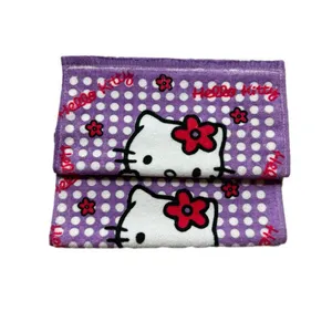 حوله دست و  صورت مدل هلو کیتی سایز 30x30 سانتی متر مجموعه 2 عددی