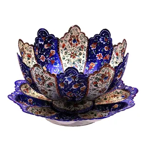 ست کاسه و بشقاب میناکاری کد 10079