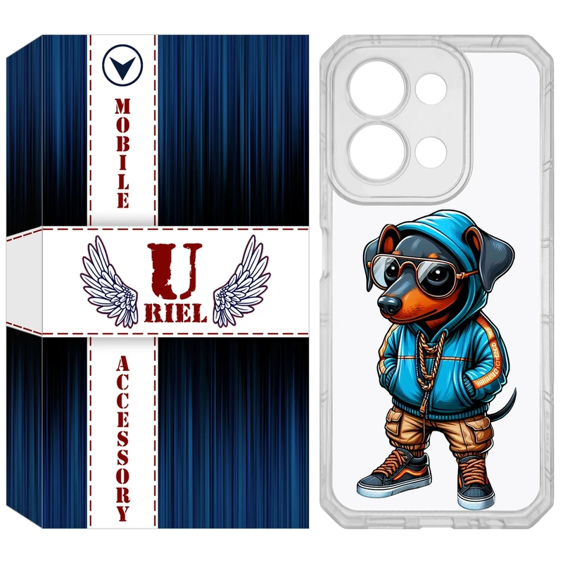 کاور یوریل مدل Clear کد 49 طرح سگ مناسب برای گوشی موبایل شیائومی Redmi 15C 4G