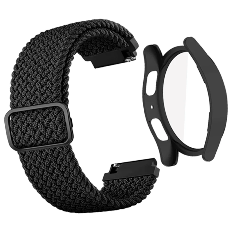 بند آکوآرا مدل Woven BK-GRD مناسب برای ساعت هوشمند سامسونگ Galaxy Watch 6 40mm به همراه کاور