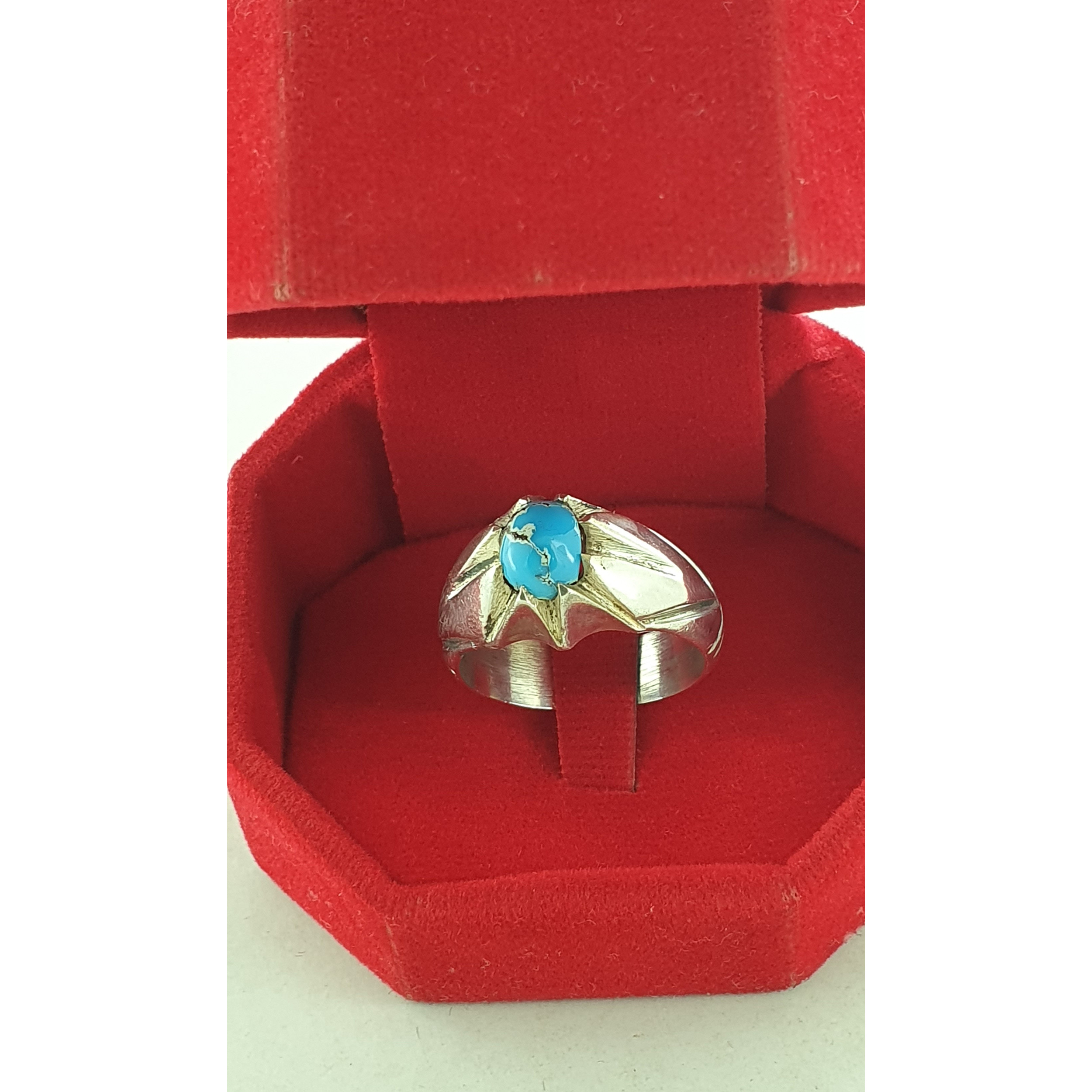 انگشتر نقره مردانه مدل نیشابور فیروزه انگشتر نقره مردانه مدل نیشابور فیروزه