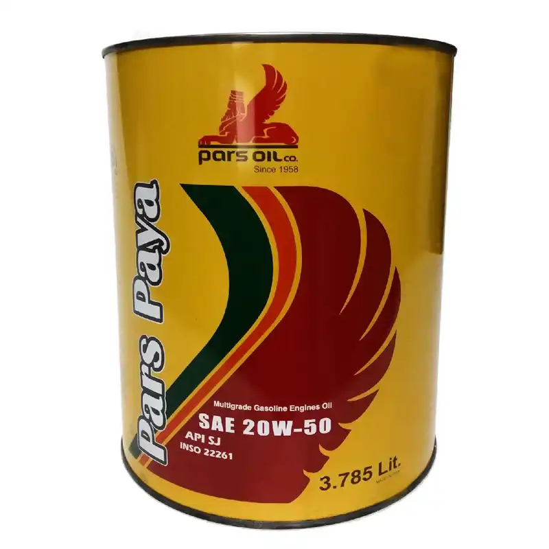 روغن موتور خودرو پارس پایا مدل 20W50 حجم 3.785 لیتر