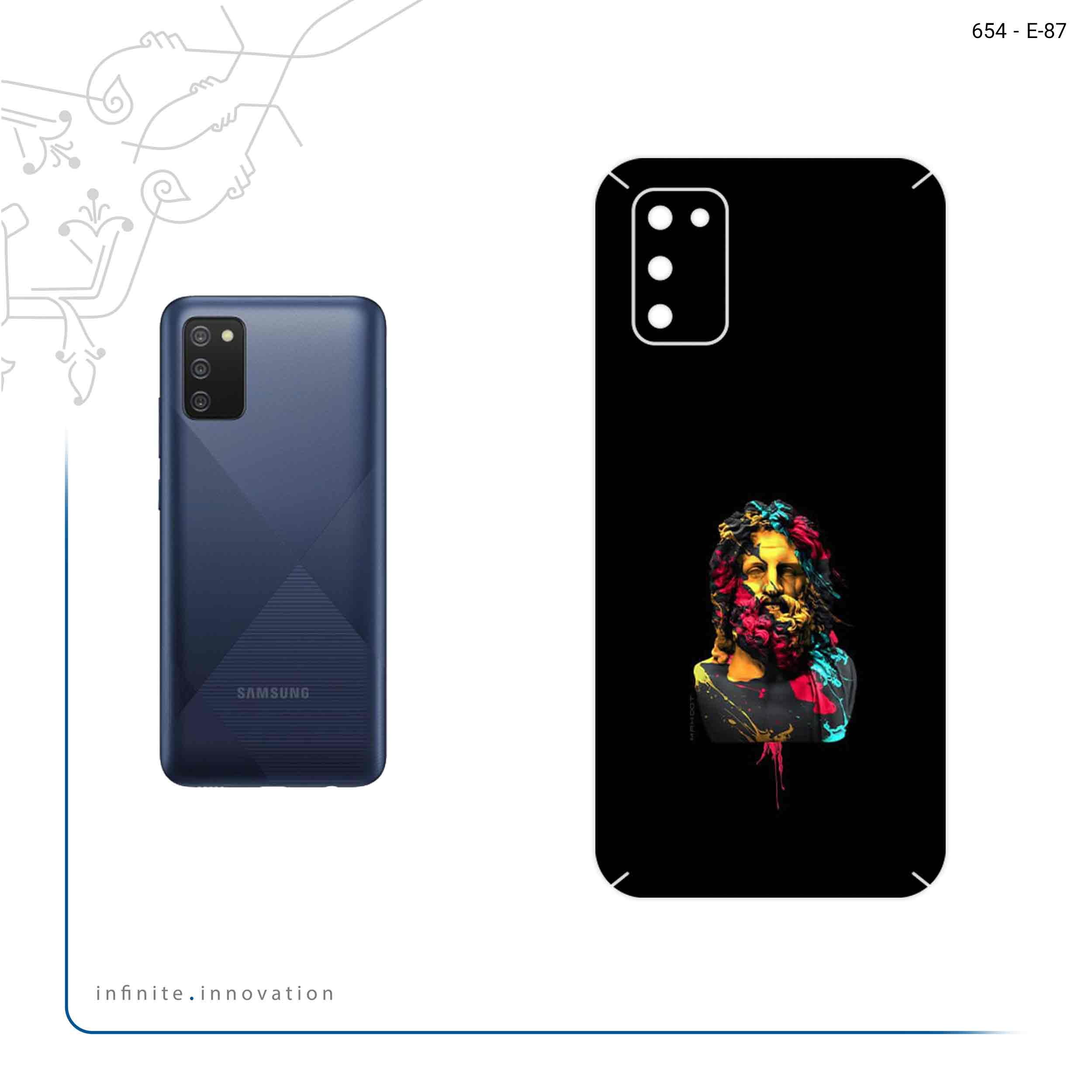برچسب پوششی ماهوت مدل Painted Sculpture Digital Art مناسب برای گوشی موبایل سامسونگ Galaxy A02S