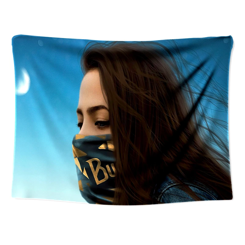  پوستر پارچه ای مدل بک دراپ دخترانه کد 1775