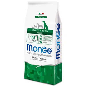 غذای خشک سگ مونگه مدل Maxi Adult Rich In Chicken-04411 وزن 12 کیلوگرم