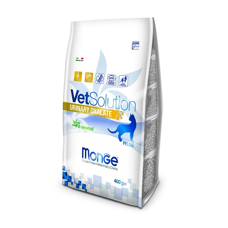 غذای خشک گربه بالغ مونژ مدل Monge Urinary Oxalate مناسب درمان سنگ کلیه وزن 400 گرم
