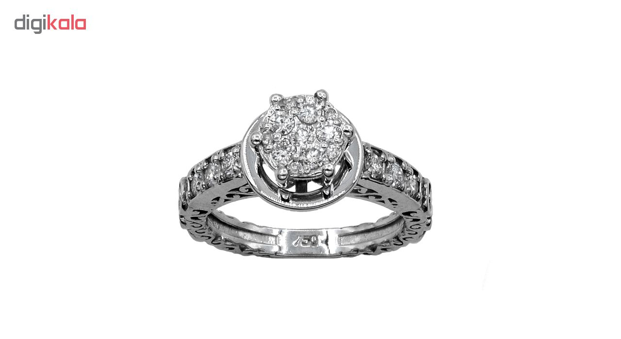 انگشتر طلا 18 عیار جواهری سون مدل 2048