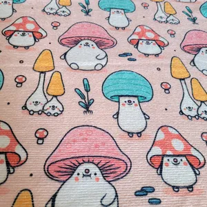 پارچه حوله ای مدل نانو طرح قارچ