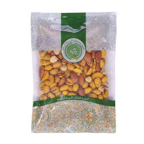 آجیل چهارمغز شور زعفرانی نگین راه ابریشم - 250 گرم