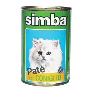 کنسرو گربه سیمبا مدل Pate With Rabbit-09744 با طعم خرگوش وزن 400 گرم