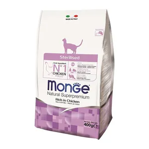 غذای خشک گربه مونگه مدل Sterilised Rich In Chicken-11921 وزن 400 گرم