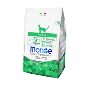 غذای خشک گربه مونگه مدل Hairball Rich In Chicken-05227 وزن 400 گرم