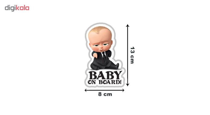 استیکر کودک طرح بیبی‌آن‌بورد مدل Baby Boss-01
