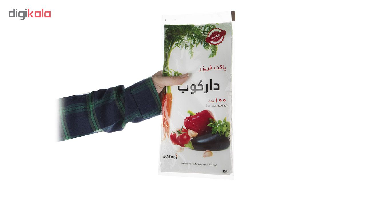 کیسه فریزر دارکوب کد 700326 بسته 100 عددی