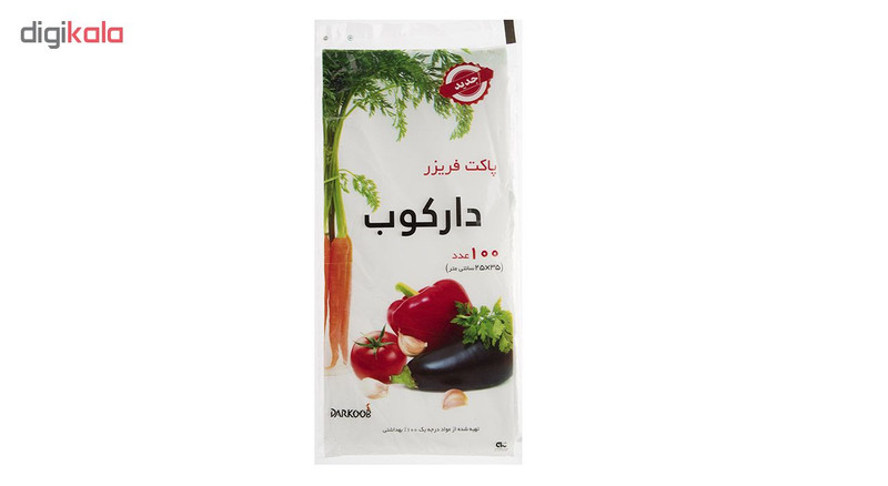 کیسه فریزر دارکوب کد 700326 بسته 100 عددی کیسه فریزر دارکوب کد 700326 بسته 100 عددی