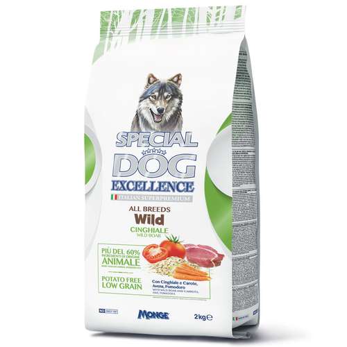 غذای خشک سگ اسپشیال داگ مدل Wild All Breeds Wild Boar-59954 با طعم گراز وحشی، هویج، جو و گوجه فرنگی وزن 2 کیلوگرم