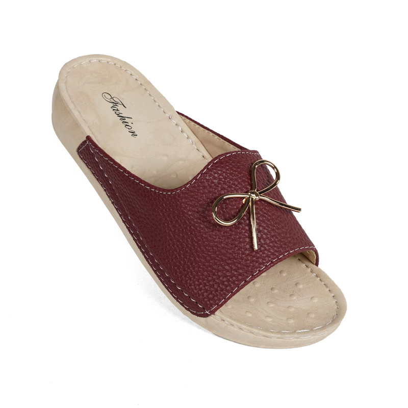 دمپایی طبی زنانه نیکتا مدل L32 رنگ زرشکی