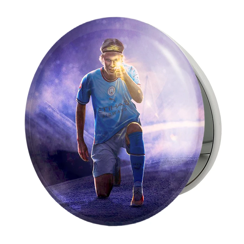 آینه جیبی خندالو طرح ارلینگ هالند (Erling Haaland) مدل تاشو کد 36371