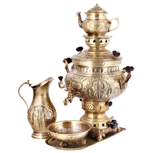 سرویس سماور گازسوز کد 17020026 ظرفیت 8 لیتر