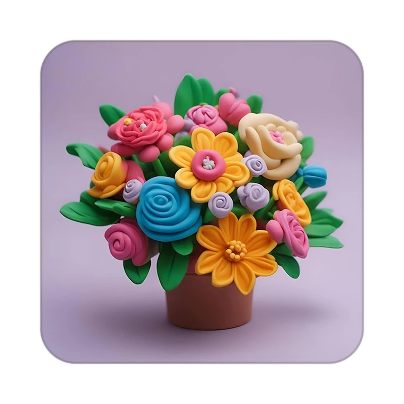 زیر لیوانی کاکتی طرح گل مدل mp16884