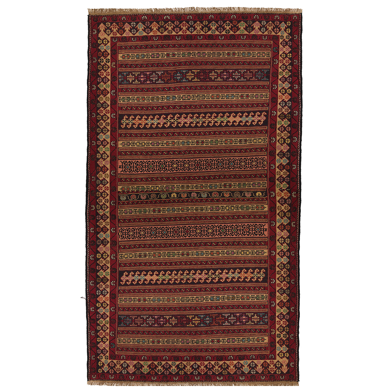 گلیم دستباف 3 متری طرح عشایری کد 09108