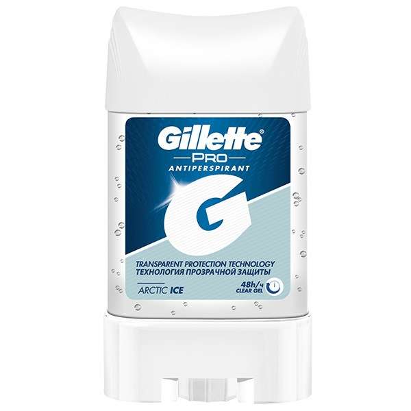 ژل شفاف ضد تعریق مردانه ژیلت مدل Arctic Ice حجم 70 میلی لیتر