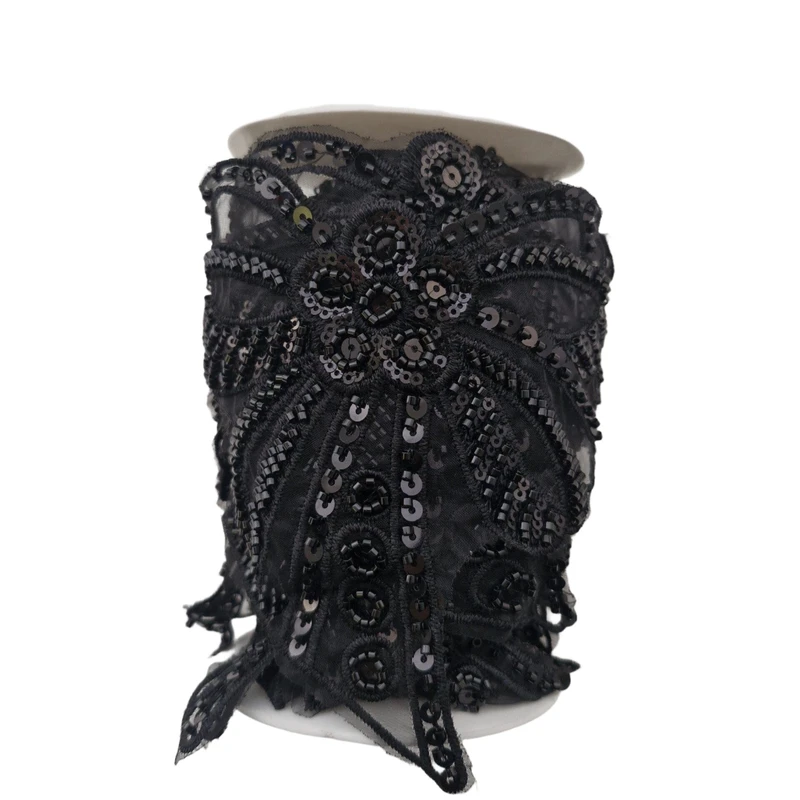 نوار یراق مدل برجسته کد Y3682Y طول ۱ متر