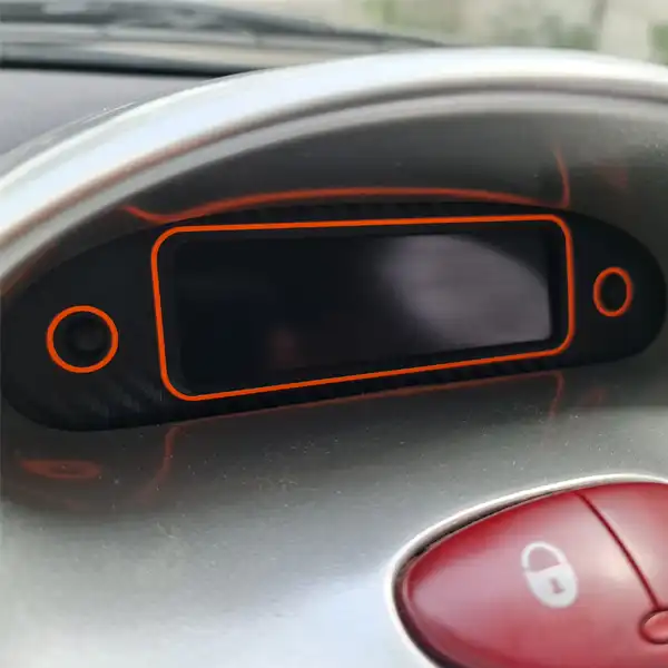 برچسب قاب ساعت خودرو مدل تایپ B کد 10705 مناسب برای پژو 206