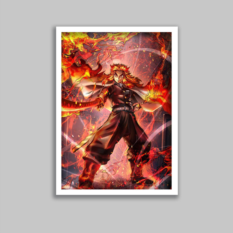 تابلو مدل انیمه شیطان کش Demon Slayer کد LA-G10458