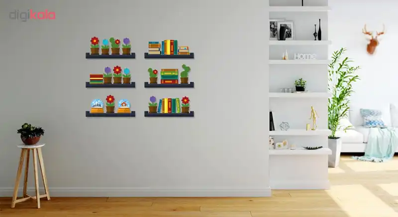 استیکر چوبی ژیوار طرح طاقچه خاطرات