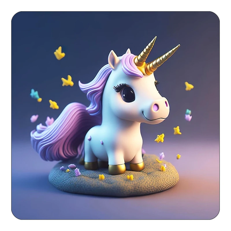 مگنت کاکتی طرح اسب تک شاخ و یونیکورن مدل mp33170