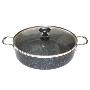 تابه گرانیتی نچسب درب پیرکس کد FG101 سایز 26