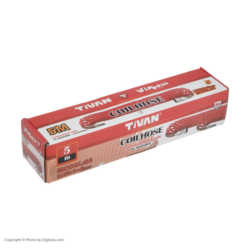 شلنگ فنری تیوان مدل 05 طول 5 متر شلنگ فنری تیوان مدل 05 طول 5 متر